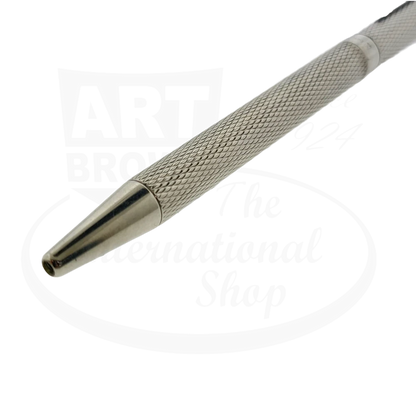 Preowned Vintage S.T. Dupont Classique Silver Barley Grain Ballpoint Pen