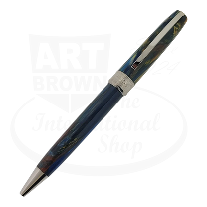 Full view of the Visconti Van Gogh Starry Night ballpoint pen, highlighting the stunning swirl of colors.