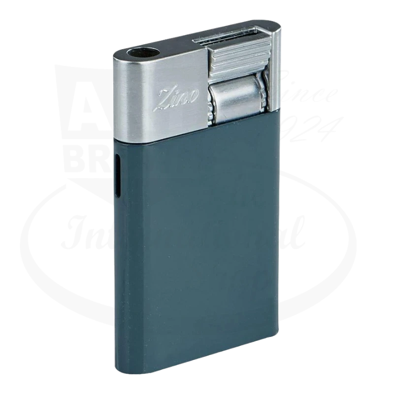 Zino zm cigar torch lighter in blue with chrome accent.