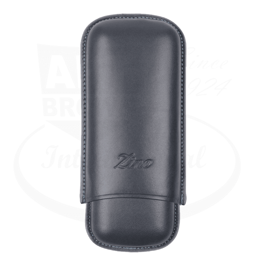 Zino R-2 Leather 2 Cigar Case Grey/Cyan, 115932