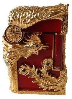 ST Dupont Red Phoenix Ligne 2 Lighter 016076