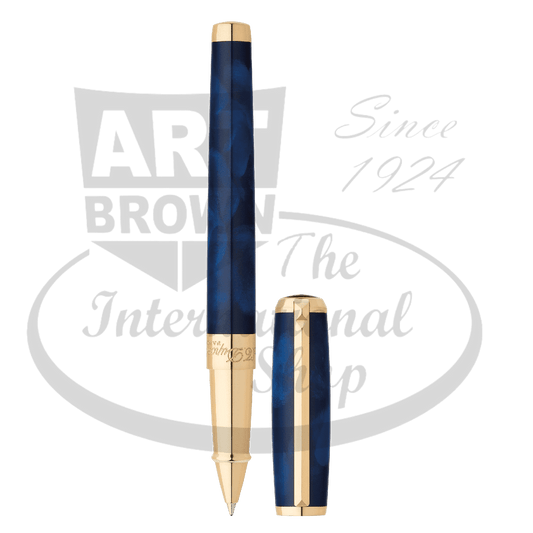 ST Dupont Line D Blue Atelier Rollerball Pen