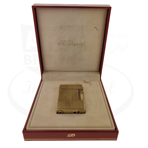 Refurbished S.T. Dupont Ligne 2 Brushed Gold Lighter, 016421