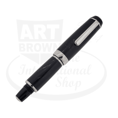 Preowned Dayacom Wood Dark Brown Medium Fountain Pen