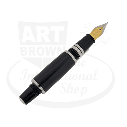 Preowned Dayacom Wood Dark Brown Medium Fountain Pen