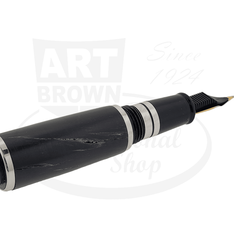 Preowned Dayacom Wood Dark Brown Medium Fountain Pen