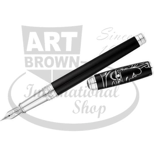 S.T. Dupont Line D Picasso Black Palladium Fountain Pen, 410046