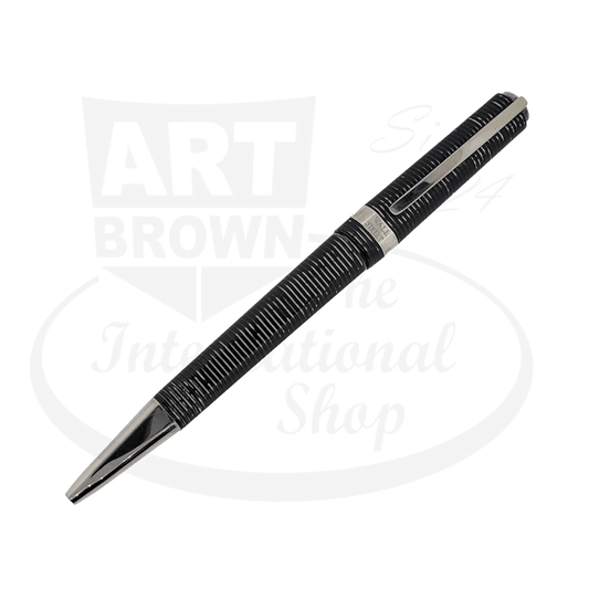 Preowned Visconti Limited Edition Grey Celluloid Wall Street Ballpoint Pen