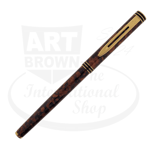 Preowned Waterman Ideal Cognac Brown Lacquer Fountain Pen