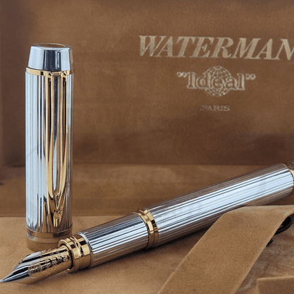 Preowned Waterman Vintage Le Man 100 Sterling Silver Medium Fountain Pen